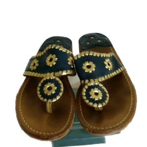 Jack Rogers navy Navajo sandals size 7